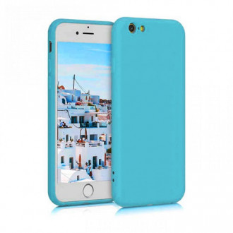 OEM Back Cover Θήκη Λεπτής Σιλικόνης Matte για iPhone 6 Plus/ 6s Plus Γαλάζιο