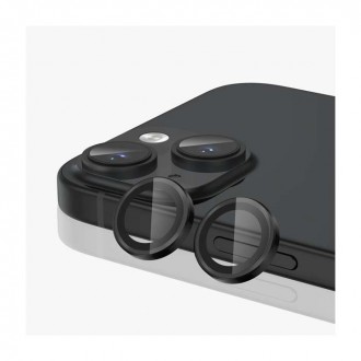 Aντιχαρακτικό Γυαλί Προστασίας Κάμερας iPhone 15/ 15 Plus Μαύρο