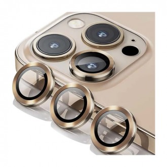 Aντιχαρακτικό Γυαλί Προστασίας Κάμερας iPhone 15 Pro/ 15 Pro Max Χρυσό