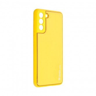 Forcell Leather Back Cover Θήκη Δερματίνης για Samsung Galaxy S21+ 5G Κίτρινο