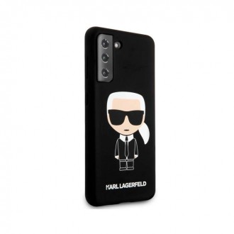 Karl Lagerfeld Silicone Iconic Back Cover Σιλικόνης για Samsung Galaxy S21 5G Μαύρο