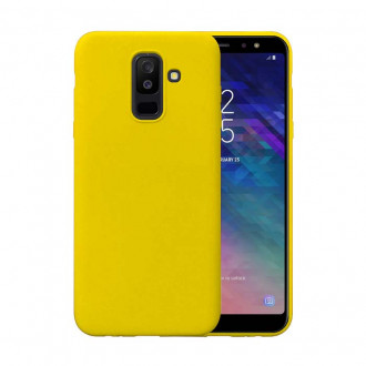 OEM Back Cover Θήκη Ενισχυμένης Σιλικόνης για Samsung Galaxy A6 Plus 2018 Κίτρινο