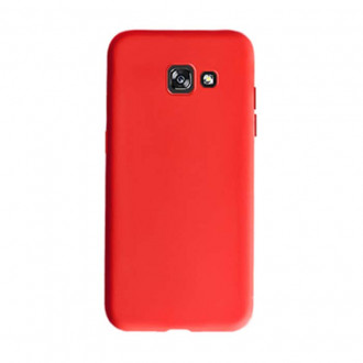 OEM Back Cover Θήκη Λεπτής Σιλικόνης Matte για Samsung Galaxy A5 2017 Κόκκινο