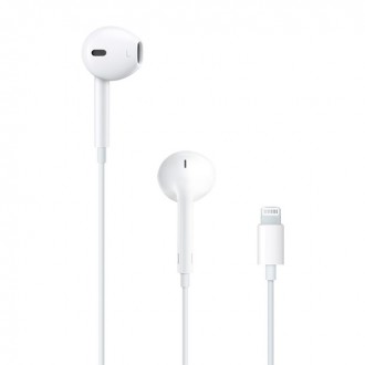 Apple EarPods Earbuds Handsfree με Βύσμα Lightning Λευκό MMTN2ZM/A