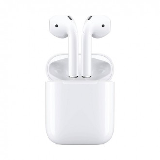 Apple Ασύρματα Ακουστικά AirPods (2nd generation 2019)  με Ενσύρματη Θήκη Φόρτισης Λευκό