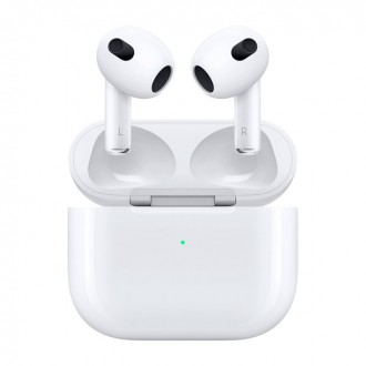 Apple Ασύρματα Ακουστικά AirPods (3nd generation)  με Ασύρματη Θήκη Φόρτισης Λευκό