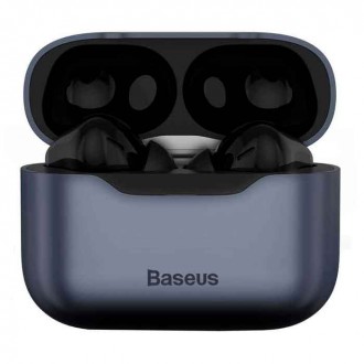 Baseus SIMU S1 Pro In-ear Bluetooth Handsfree Ακουστικά με Θήκη Φόρτισης Γκρι