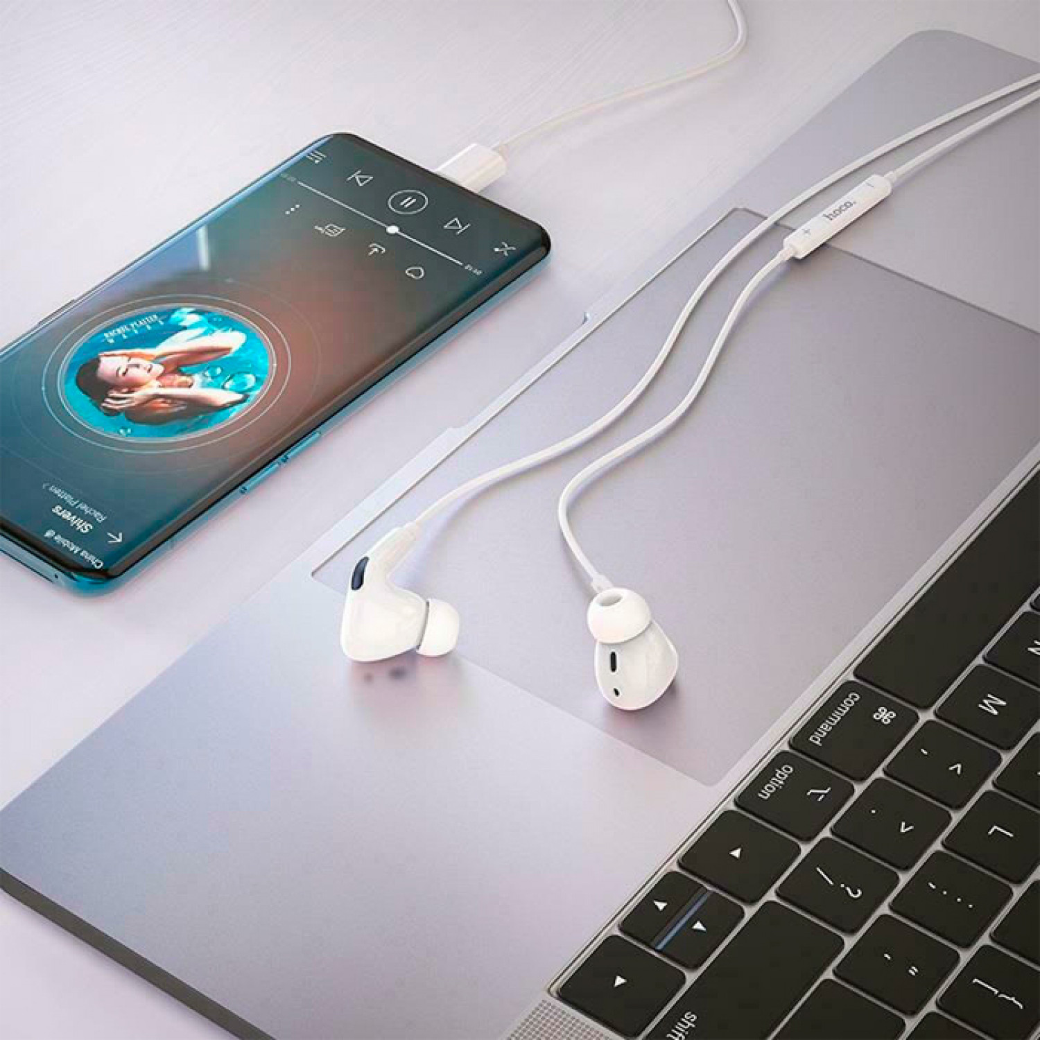 Hoco M1 Pro Type C In-ear Handsfree Ακουστικά Λευκό