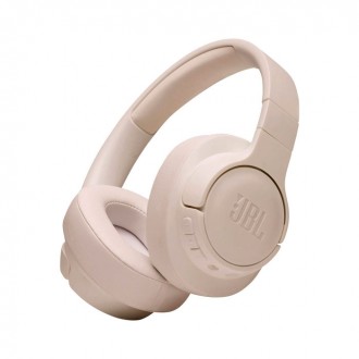 JBL Tune 710BT Ασύρματα Bluetooth Over Ear Ακουστικά με 50 ώρες Λειτουργίας Μπεζ