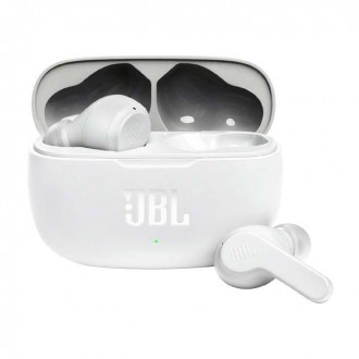 JBL Wave 200TWS In-ear Bluetooth Handsfree Ακουστικά με Θήκη Φόρτισης Λευκό