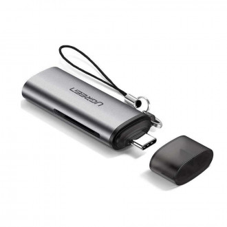 Ugreen Card Reader Type-C για SD/microSD Γκρι