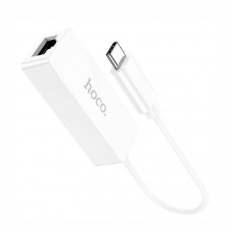 Hoco UA22 Acquire USB-C Αντάπτορας Δικτύου για Ενσύρματη σύνδεση Ethernet