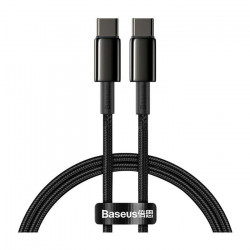 Baseus Braided USB 2.0 Cable USB-C male - USB-C male 1m CATWJ-01 Μαύρο