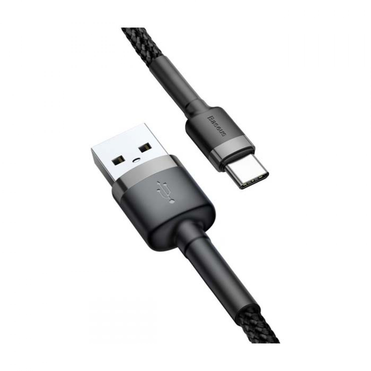 Baseus Cafule CATKLF-AG1 Braided Καλώδιο Type-C Μαύρο 0.5m