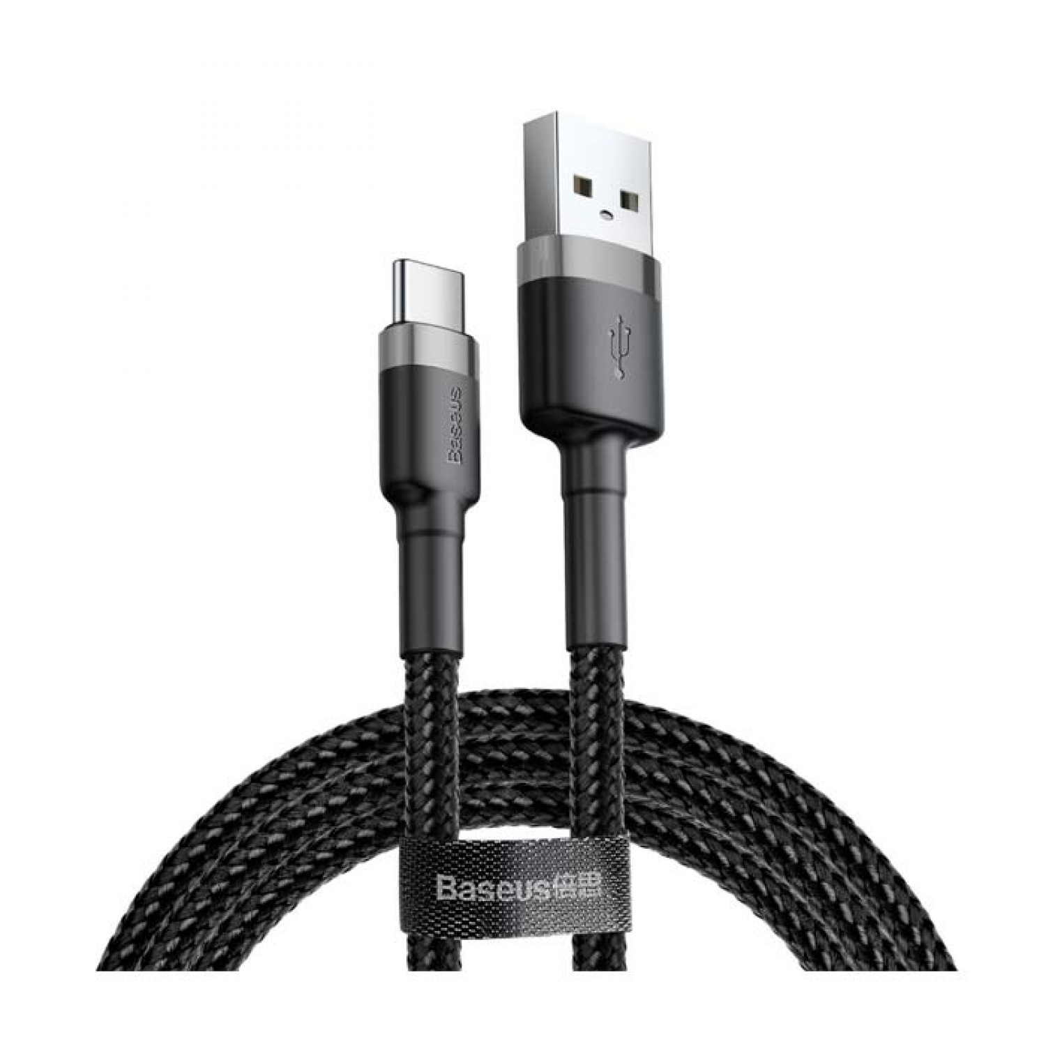 Baseus Cafule CATKLF-CG1 Braided Καλώδιο Type-C Μαύρο 2m