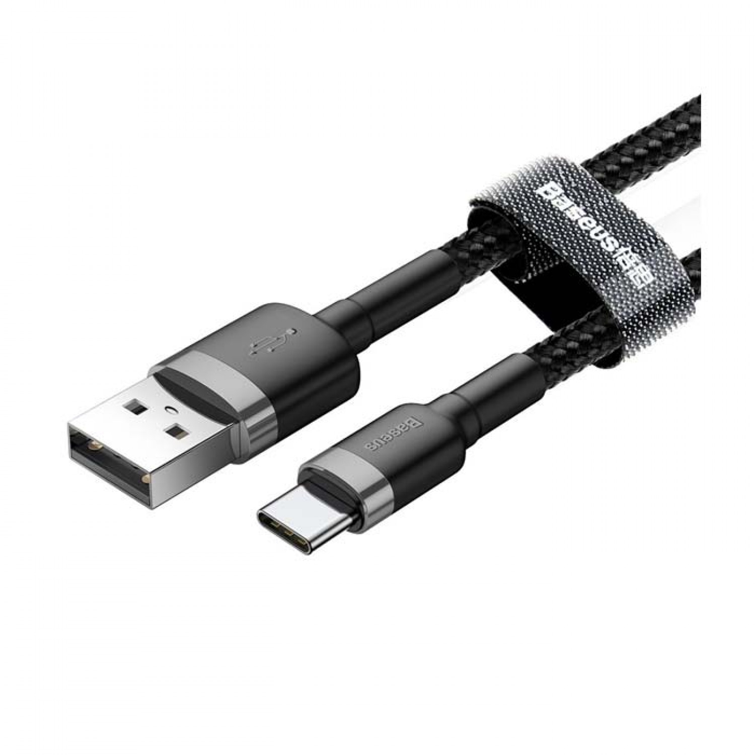 Baseus Cafule CATKLF-CG1 Braided Καλώδιο Type-C Μαύρο 2m