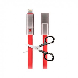Forever Flat USB 2.0 to Lightning Cable Κόκκινο 1.5m