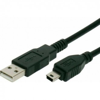 Powertech CAB-U025 USB 2.0 Cable USB-A male to mini USB-B male 1.5m