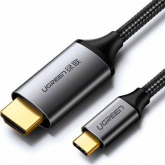 Ugreen HDMI 2.0 Καλώδιο HDMI male to USB-C male 1.5m Mαύρο