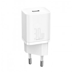 Baseus Super Si 1C Φορτιστής Χωρίς Καλώδιο με Θύρα USB-C 30W Power Delivery Λευκό