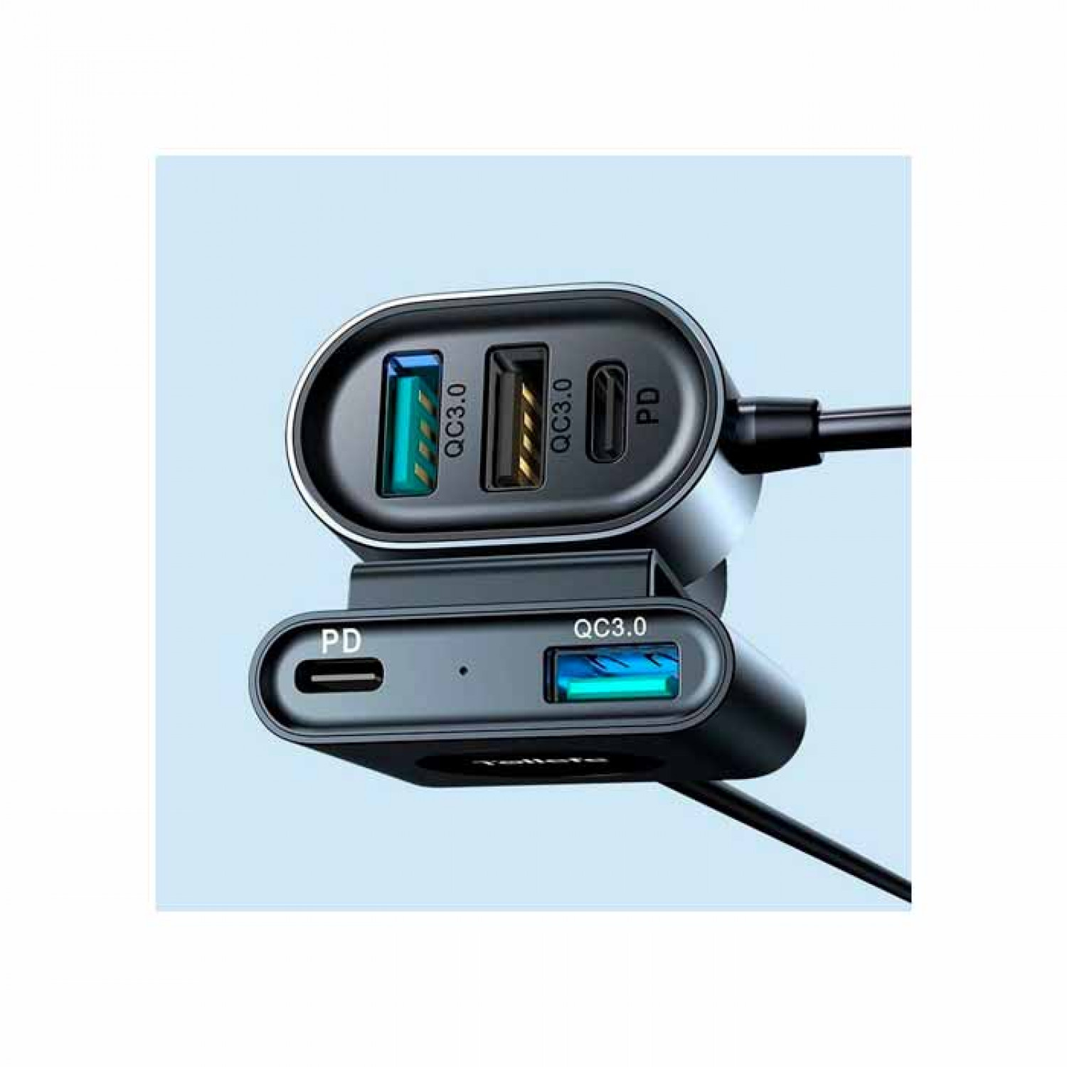 Joyroom JR-CL05 Φορτιστής Αυτοκινήτου 72W 3xΘύρες USB-A 2x Θύρες Type-C Μαύρο