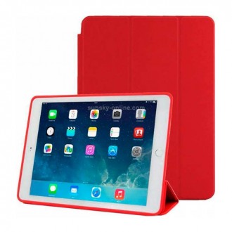 OEM Tri-Fold Flip Cover Δερματίνης για iPad Mini 6 2021 Κόκκινο