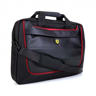 Ferrari Scuderia Αδιάβροχη Τσάντα Ώμου/ Χειρός για Laptop 15" Μαύρο