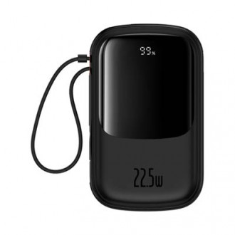 Baseus Qpow Pro Power Bank 20000mAh 22.5W με Θύρα USB-A και Θύρα USB-C Μαύρο