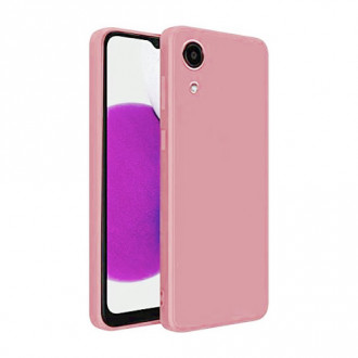 OEM Back Cover Θήκη Λεπτής Σιλικόνης Matte για Samsung Galaxy A03 Core Ροζ