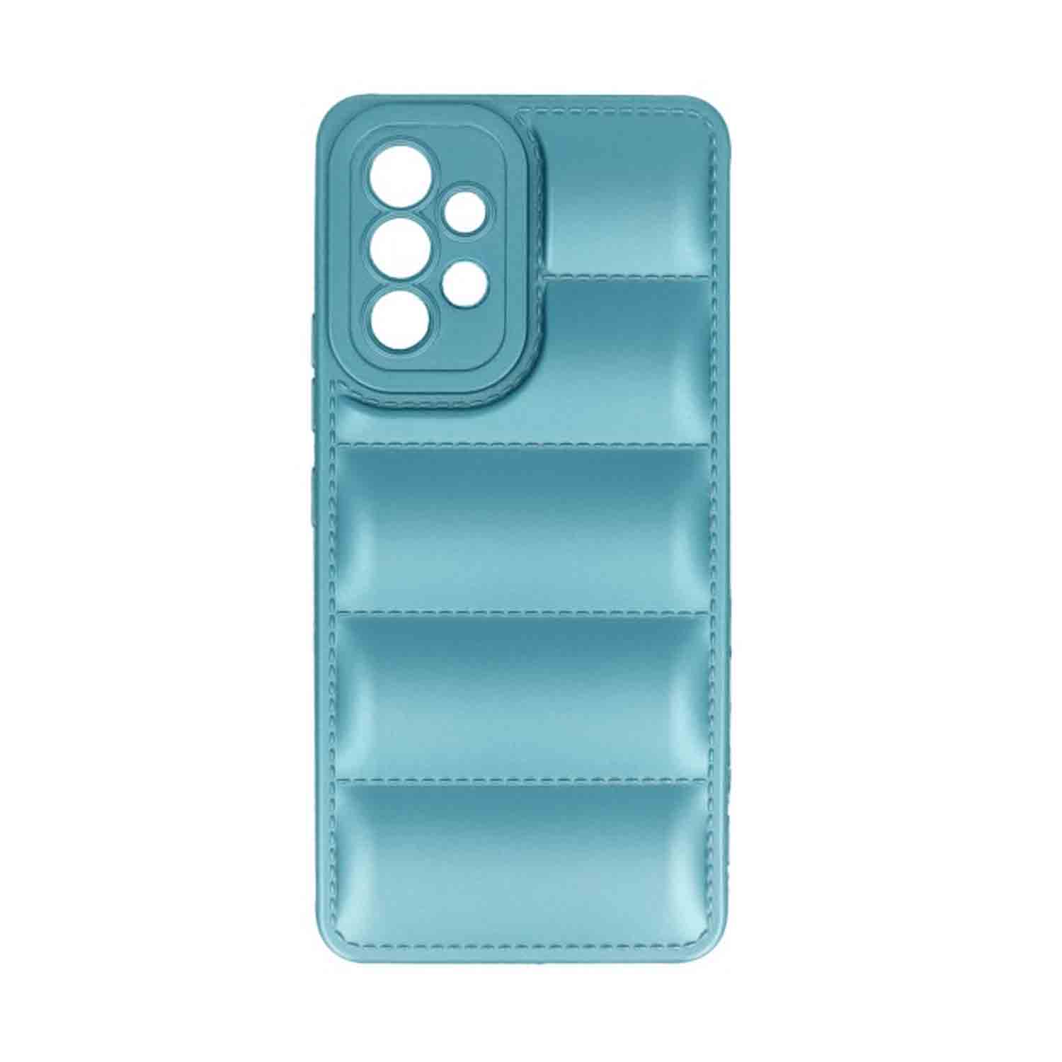 OEM Back Cover Puffer Θήκη Σιλικόνης για Samsung Galaxy A52 Γαλάζιο