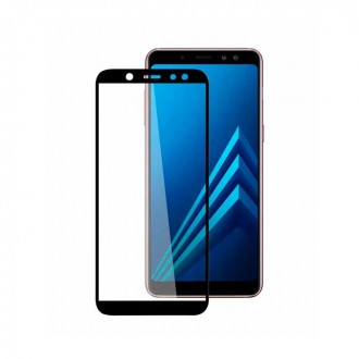 20D Full Cover Tempered Glass για Samsung Galaxy A6 2018 Μαύρο