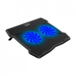 Powertech PT-930 Cooling Pad για Laptop έως 15.6" με 2 Ανεμιστήρες και Φωτισμό Μαύρο