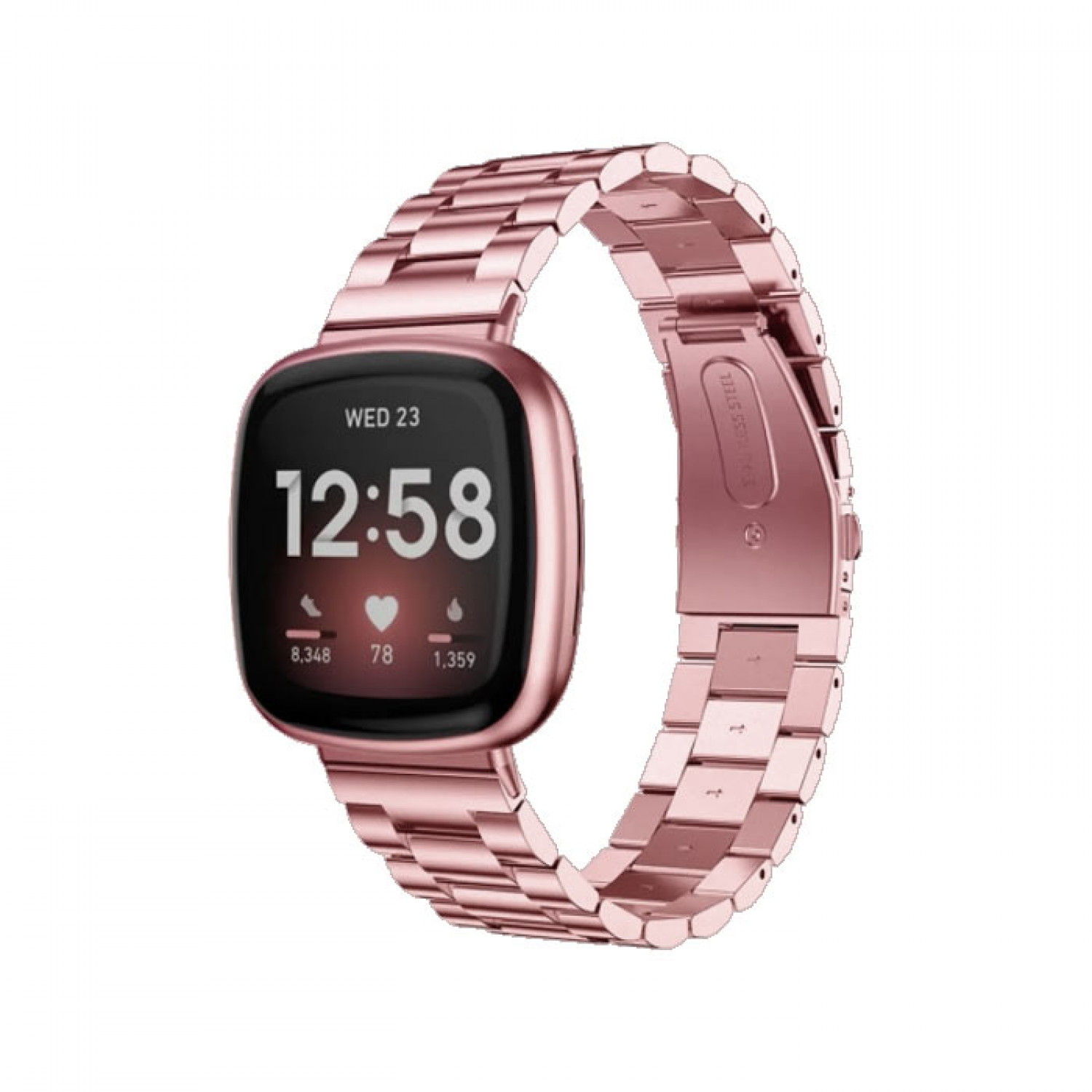 Λουράκι Apple Watch 38mm/ 40mm/ 41mm Ανοξείδωτο Ατσάλι Ροζ Χρυσό