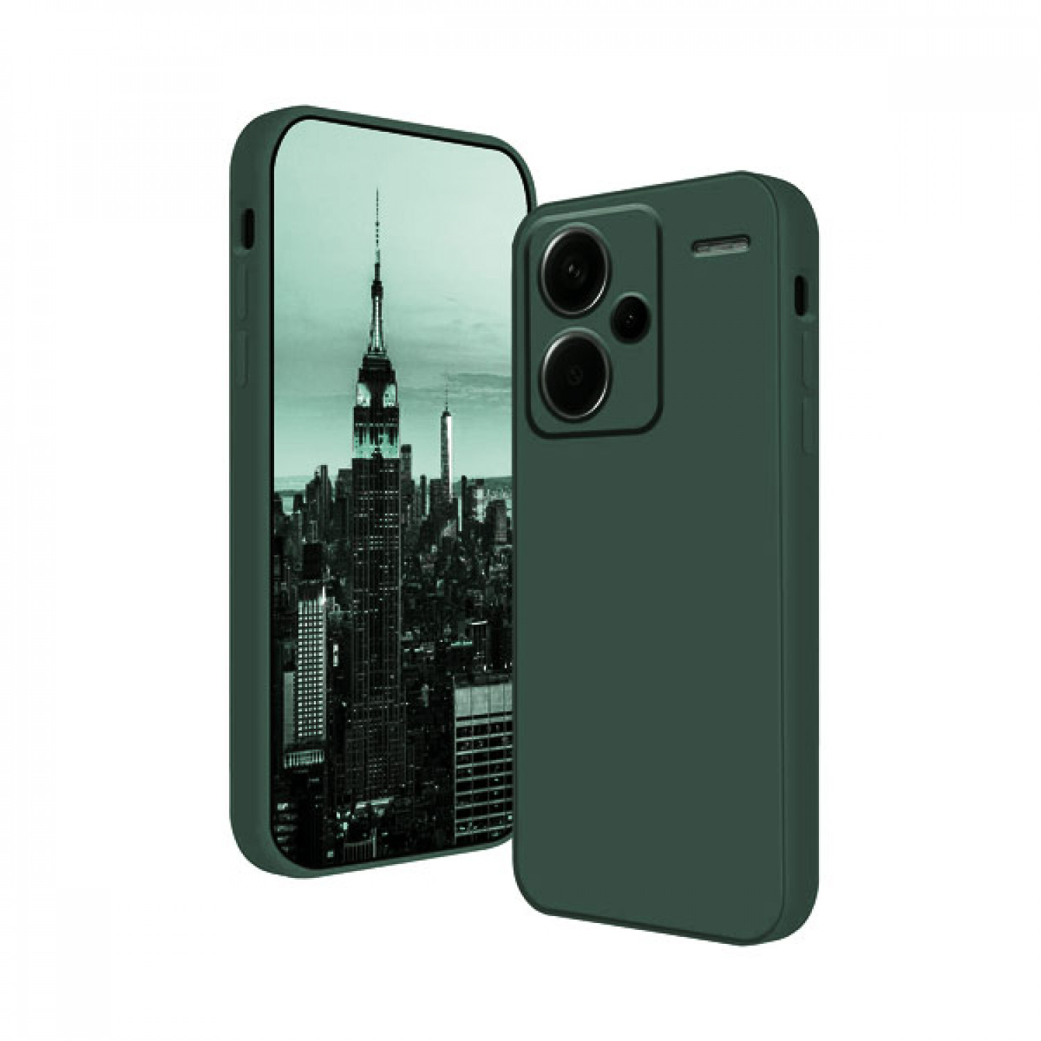 OEM Back Cover Θήκη Ενισχυμένης Σιλικόνης για Xiaomi Redmi Note 13 Pro Plus Πράσινο