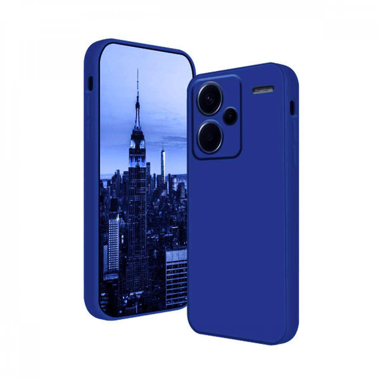 OEM Back Cover Θήκη Ενισχυμένης Σιλικόνης για Xiaomi Redmi Note 13 Pro Plus Μπλε