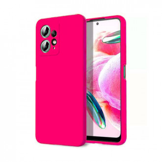 OEM Back Cover Θήκη Ενισχυμένης Σιλικόνης για Xiaomi Redmi Note 12 4G Φούξια