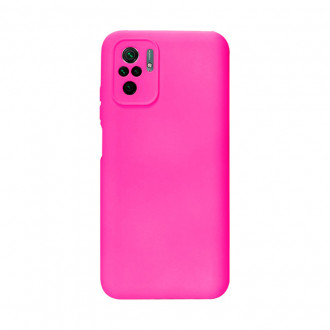 OEM Back Cover Θήκη Ενισχυμένης Σιλικόνης για Xiaomi Redmi Note 10/ 10s Φούξια