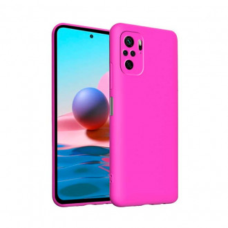 OEM Back Cover Θήκη Ενισχυμένης Σιλικόνης για Xiaomi Redmi Note 10 Pro Φούξια