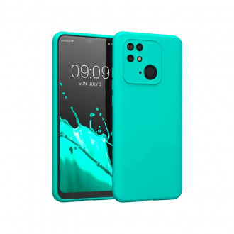 OEM Back Cover Θήκη Ενισχυμένης Σιλικόνης για Xiaomi Redmi 10C Τιρκουάζ
