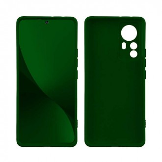 OEM Back Cover Θήκη Ενισχυμένης Σιλικόνης για Xiaomi 12T/ 12T Pro Σκούρο Πράσινο