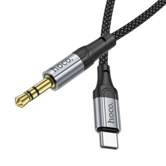 Hoco UPA26 USB-C to 3.5mm AUX Audio Cable Μαύρο