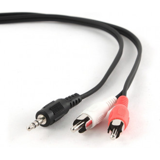 Cablexpert Καλώδιο 3.5mm male - RCA male Μαύρο 5m