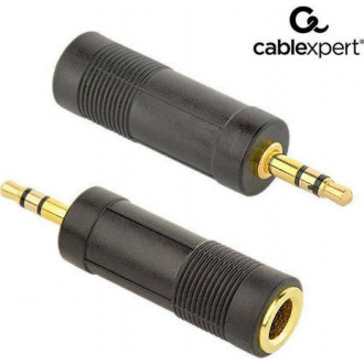 Cablexpert Μετατροπέας 3.5mm male σε 6.3mm female Μαύρο