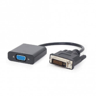 Cablexpert Μετατροπέας DVI-D male σε VGA female (A-DVID-VGAF-01) Μαύρο