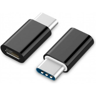 Cablexpert Μετατροπέας USB-C male σε micro USB female Μαύρο