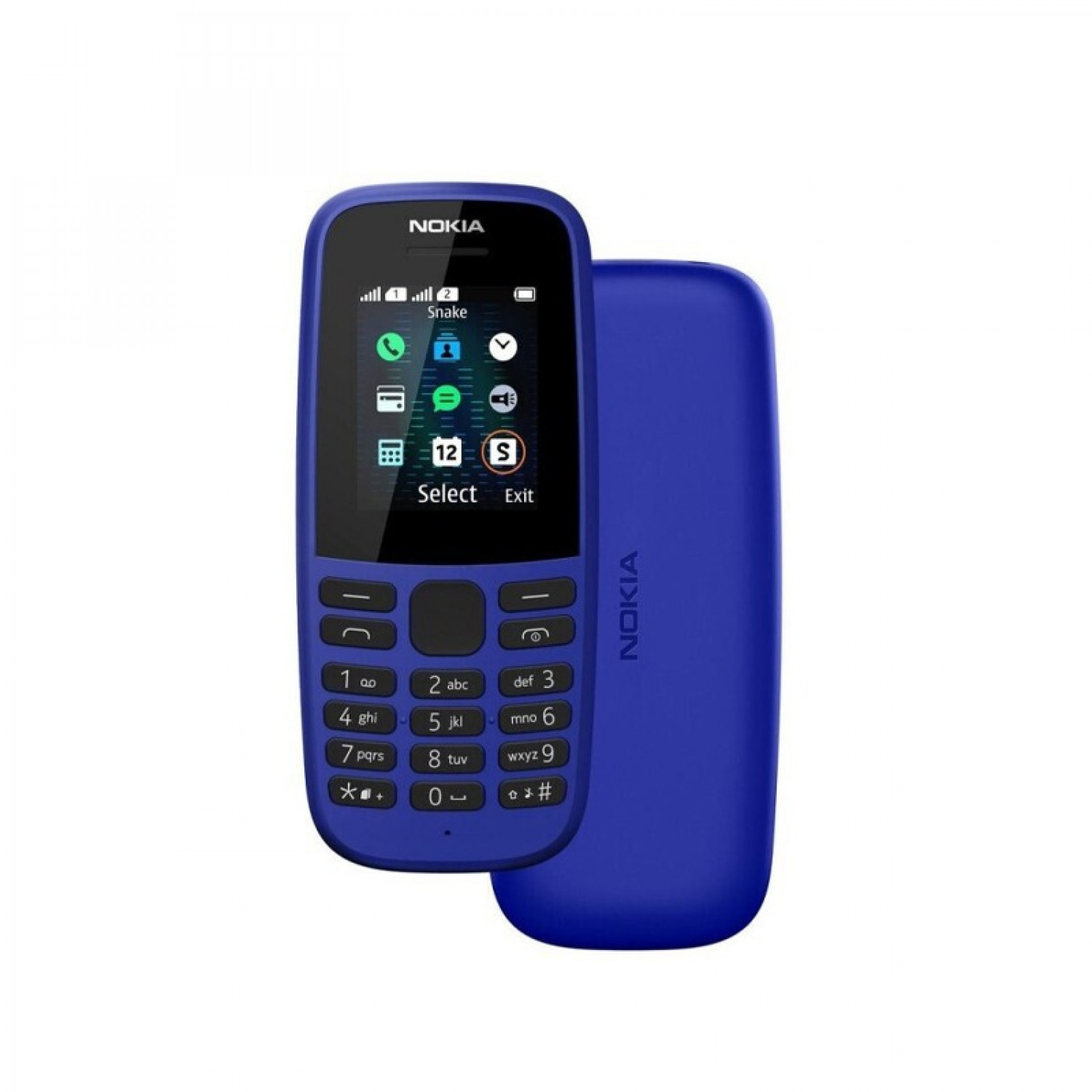 Nokia 105 (2019) Dual SIM Κινητό με Κουμπιά (Αγγλικό) Μπλε