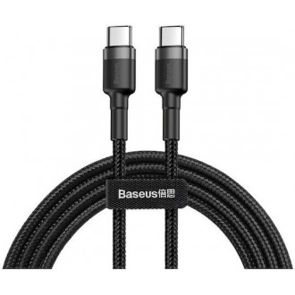 Baseus Cafule Braided USB 2.0 Cable USB-C male - USB-C male Γκρι 2m