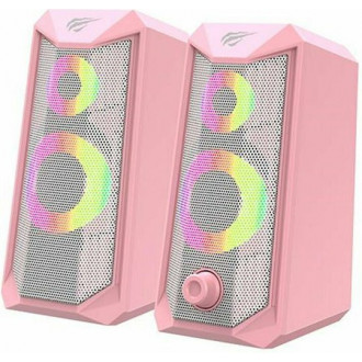 Havit SK202 Ηχεία Υπολογιστή 2.0 με Ισχύ 3W Ροζ