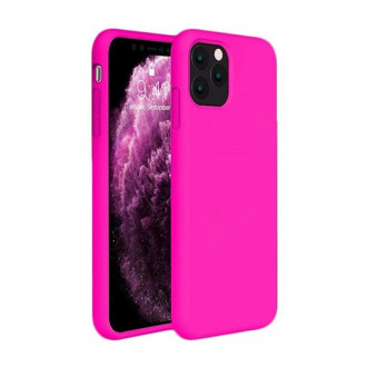 OEM Back Cover Θήκη Λεπτής Σιλικόνης Matte για iPhone 11 Pro Φούξια