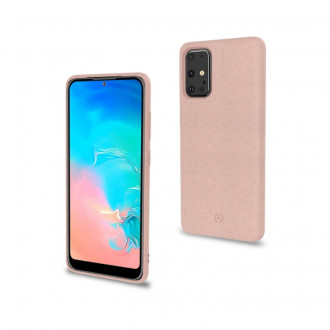 Celly Earth Βιοδιασπώμενη Θήκη για Samsung Galaxy S20 Plus Ροζ